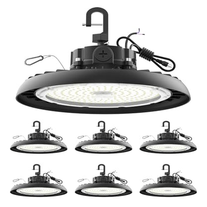 AIKVSXER 180W UFO High Bay Light 32400LM 6000K, 1-10V Dimmable Shop Lights