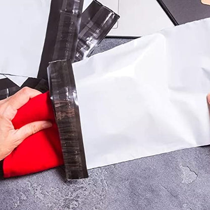 SJPACK 10x13-inch 500 Bags 2.5 Mil Poly Mailers Envelopes Bags With Self-sealing Strip White Bags - size: 500 bags