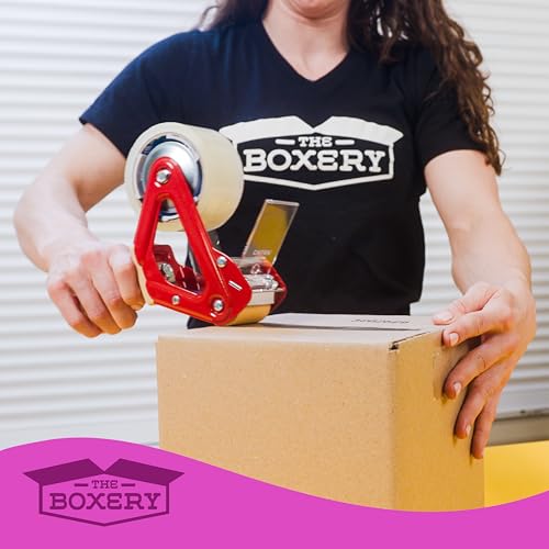 The Boxery 2" x 110 Yards Clear Packing Tape – 36 Roll Carton – Strong Industrial Grade Adhesive for Shipping, Moving & Packaging – Heavy Duty 2.2 Mil Box Sealing Tape - color: Clear, size: 2"x110 yds - 2.2 mil.