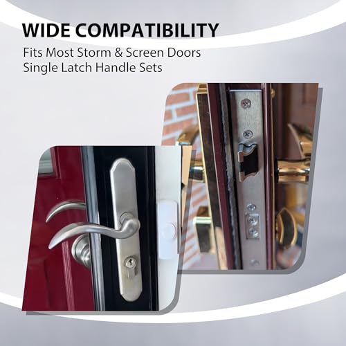 House Guard Storm Door Lock Body, Euro Mortise, Adjustable 22/26mm Backset - style: Compatible with European standard lock cylinders
