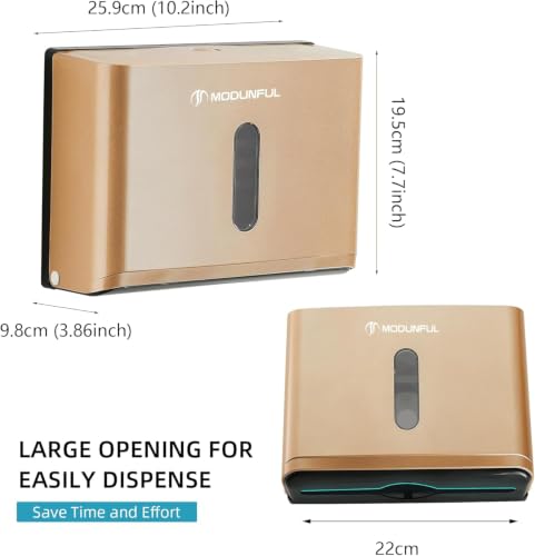 Adhesive Paper Towel Holder for Bathroom - Modunful M7 D-2131 - color: D-213 Gold