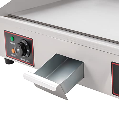 3000W Commercial Electric Flat Top Griddle Countertop Teppanyaki Grill - color: 3000W, 28.7"x15.7"
