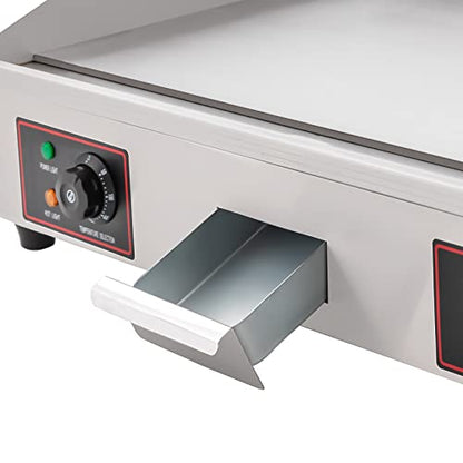 3000W Commercial Electric Flat Top Griddle Countertop Teppanyaki Grill - color: 3000W, 28.7"x15.7"
