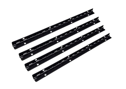 QCAA Solid Brass 90 Degree Stop Long Piano Hinge, Durable Steel Box Case Hinge, 200 mm x 9 mm(7.87" x 0.35"), Black, Made in Taiwan, 4 Pack - color: Black-Solid Brass(7.87"), size: 4 Pack