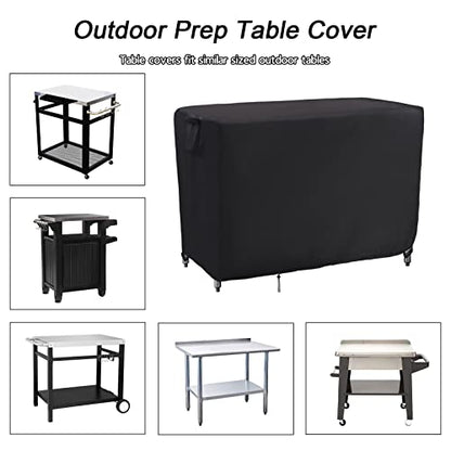 Kingling Outdoor Prep Table Cover 48 Inch Waterproof 48''L x 30''W x 35''H
