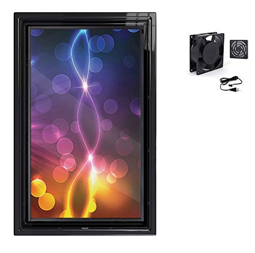 The Display Shield 19-32 Inch Vertical Outdoor Digital Menu Enclosure & Fan - color: With Cooling Fan, size: 19-32"