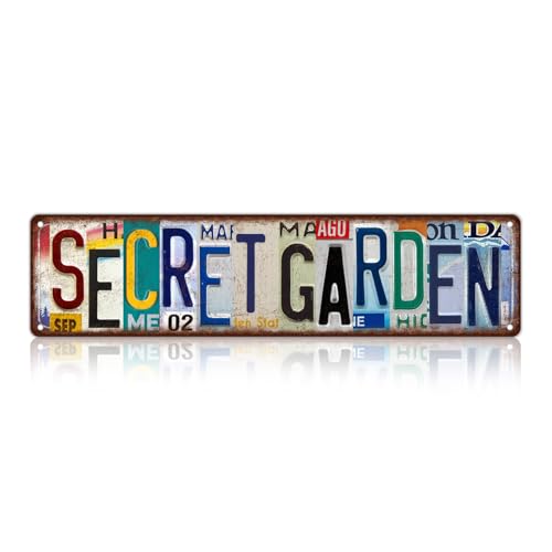 Vintage Secret Garden Street Sign Wall Decor Metal Tin Signs - color: St-F-11