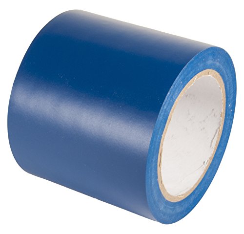 INCOM Manufacturing: PVC Vinyl Safety Aisle/Pipe Marking Conformable Durable Color Coding Abrasion Resistant Tape, 4 inch x 180 ft., Safety Blue - Ideal for Walls, Floors, Equipment - size: 4 Inches x 180 Feet