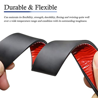 LSGCQ Neoprene Rubber Strips with Adhesive Backing Rubber Sheets - size: 1” Wide x 1/16" Thick x 20' Long