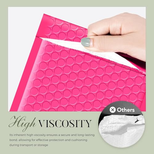 Metronic 19200Pack Bubble Mailer 4X8 Inch Pink Full Pallet Padded Envelopes - color: Pink, size: 4X8" 19200PC
