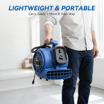 Blower Fan Air Mover (Blue, 1500CFM) - size: 1500CFM