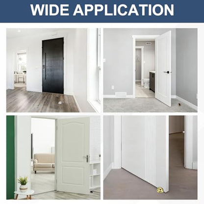uxcell 4Pack Low Dome Floor Door Stop 45mm Dia. Stainless Steel, Red Bronze - color: Red Bronze