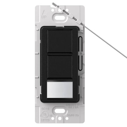 Lutron MS-OPS6-DDV-MN Maestro 6-Amp Single Pole Dual Circuit Occupancy Sensing Switch, Midnight - color: Midnight