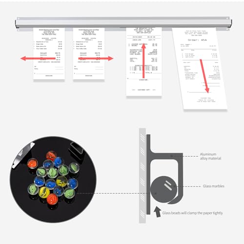 Restaurant Ticket Rack - 24 Inch, 2 Pcs (Check, Order Receipt Holder) for Commercial Kitchen, Cafes, Pubs, Bars - size: 24 Inch