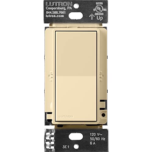 Lutron Sunnata On/Off Accessory Switch, only for use with Sunnata LED+ Dimmers, ST-AS-IV, Ivory - color: Ivory, size: 1 Pack, style: Accessory Switch (for 3-way)