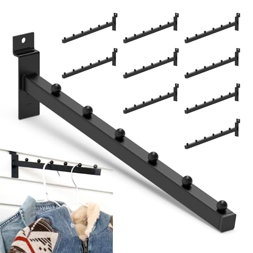 12" Waterfall Slatwall Hooks 10PC