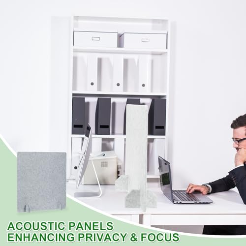 PATIKIL Desk Dividers 24" x 24",with 4Pcs Support Feet, Cement Gray Style C - color: Cement Gray Style C, size: 24" x 24"