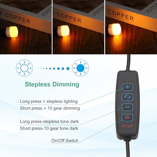 PATIKIL 4.92ft LED Strip Dimmer Switch, 2set DC 5V Button USB Inline Switch Pigtail Cable Brightness Adjustable Controller with Tape for LED Rope Light, Black - color: Black