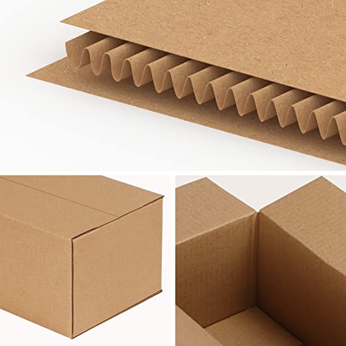 Edenseelake 40 Pack 6x4x3 inches Shipping Boxes Small Cardboard Boxes for Packing, Moving, Mailing, Brown - color: 40 packs（Brown), size: 6x4x3 inch