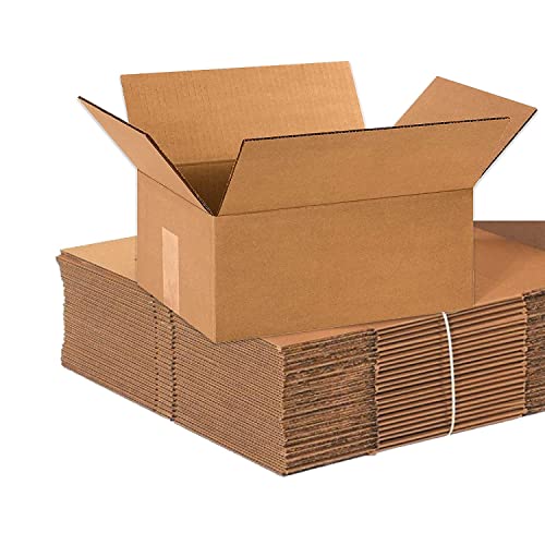 BOX USA 10 x 7 x 3 Corrugated Cardboard Boxes, Flat 10'L x 7'W x 3'H, Pack of 25 | Shipping, Packaging, Moving, Storage Box for Home or Business, Strong Wholesale Bulk Boxes - size: 10x7x3