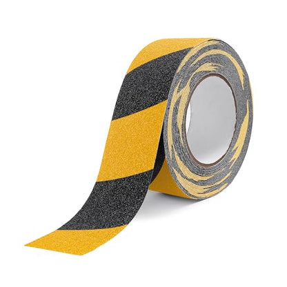 Reniteco 2" x33Ft Anti Slip Tape Yellow/Black Warning 1PC - color: 05-Yellow&Black, size: 2in x 33Ft