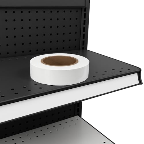 Decorative Gondola Shelving Vinyl Insert for Ticket Channel 130 FT. x 1.25 in. - White - color: White, size: 1 Roll