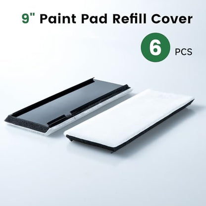 VOOMEY 6 Pack of 9 inch Paint Edger Replacement Pads - color: 9" Paint Edger Replacement Pads(6pack)