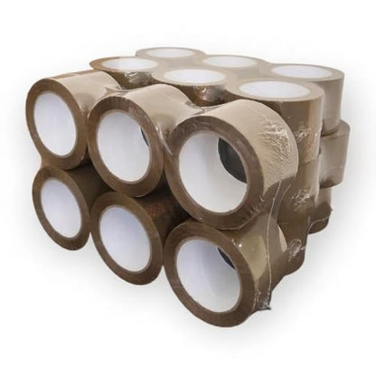 Heavy Duty Packing Brown Tape 24 Rolls 3 Inch x 110 Yards (330 Feet) Per Roll Carton Sealing Tape for Shipping Packaging Moving Office Storage & Tape Gun Refills 2.0 Mil 660 Total Yards