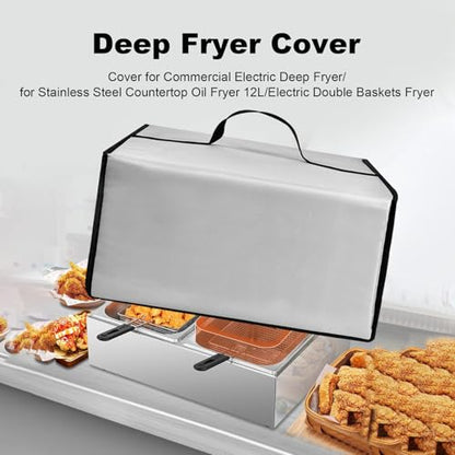 Deep Fryer Cover for Commercial Countertop Oil Fryer 12L Deep Fryers