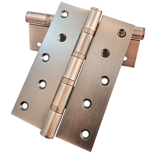 Heavy Duty Door Hinges Stainless Steel Ball Bearing Hinges 5 Inch Door Hinge for Interior & Exterior Doors Square Corners,Heavy Duty Wood Door with Mounting Hardware 2 Pack (Purple Bronze, 6 Inch) - color: Purple Bronze, size: 6 Inch