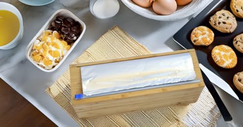Large Vacuum Sealer Bag Roll, Food Wrap Dispenser with Slide Cutter - size: LDispenserOnly