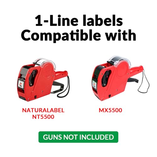 NATURALABEL 10,000 White Price Gun Labels (Blank) - color: White