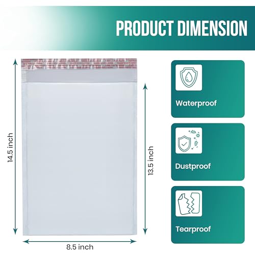 Levex - #3 8.5" x 14.5" [5 Pack) Poly Bubble Mailers, Padded Envelope Mailers, Packing Envelope & Mailing Bags for Shipping - size: #3 (8.5" x 14.5")
