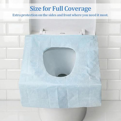 20 Pack Disposable Toilet Seat Covers Toilet Seat Cover for Adults Individually for for Public Restrooms, Travel, Airports, and Hotels (23.6"x15.7") - size: 20 PACK