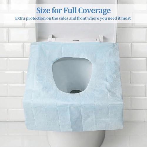 40 Pack Disposable Toilet Seat Covers Toilet Seat Cover for Adults Individually for for Public Restrooms, Travel, Airports, and Hotels (23.6"x15.7") - size: 40 PACK