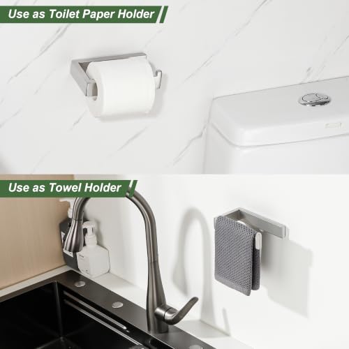 Sayayo Brushed Nickel Toilet Paper Holder Wall Mount, Toilet Tissue Holder - color: Brushed Nickel
