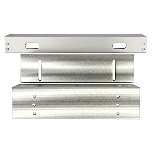 Visionis Electromagnetic Lock, 600 lbs, L and Z Bracket, Inswing, Silver - size: Silver Maglock & Bracket