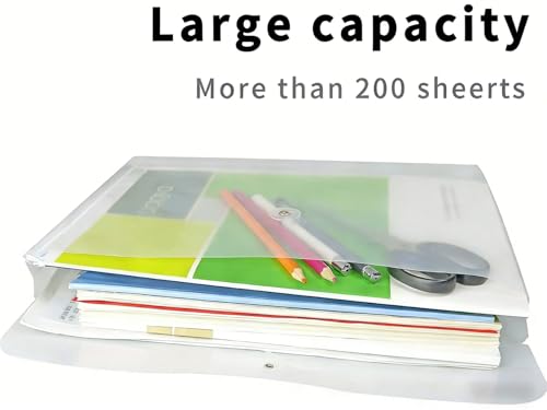 18 Packs Legal Size Plastic Envelopes, Clear, Transparent