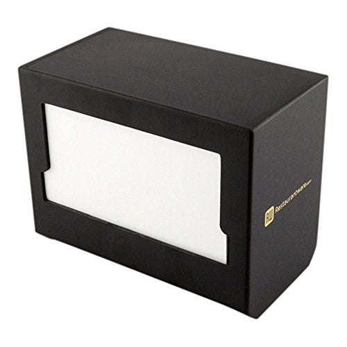 Restaurantware Napkin Holder 1 Restaurant Style Napkin Dispenser - Easy Access For Tabletops And Countertops Black Wood Commercial Napkin Dispenser Holds Picnic Print Napkin Sustainable - color: Black