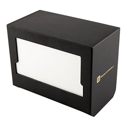 Restaurantware Napkin Holder 1 Restaurant Style Napkin Dispenser - Easy Access For Tabletops And Countertops Black Wood Commercial Napkin Dispenser Holds Picnic Print Napkin Sustainable - color: Black