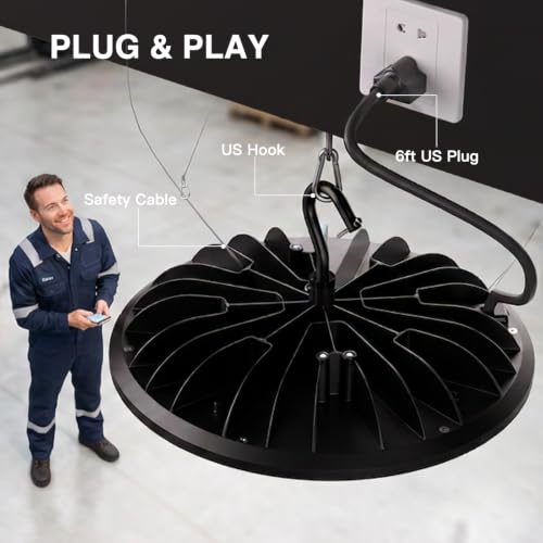 150W UFO LED High Bay Light 16500LM High Bay LED Shop Lights