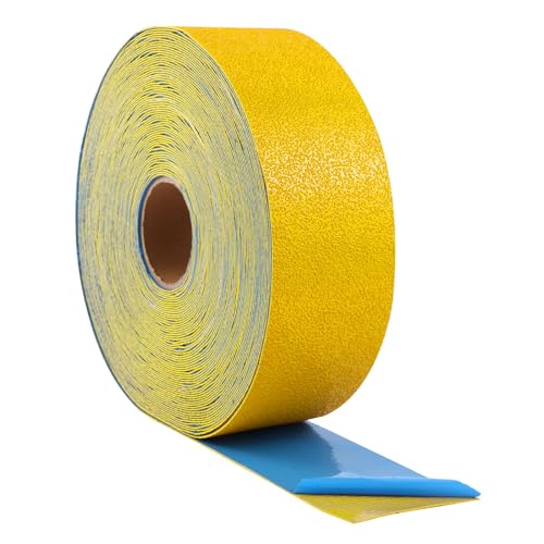 Reflective Pavement Marking Tape Slip-Resistant and Durable, Heavy-Duty Rubber Base for Outdoor Applications, Perfect for Driveways, Walkways, and Parking Areas (Yellow, 4 Inch X 148 Feet) - color: Yellow, size: 4 Inch X 148 Feet