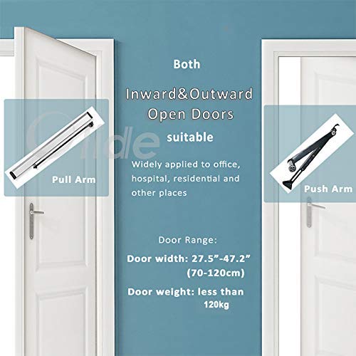 Door Opener Handicap Touchless Wave Sensor Open for Commercial Door with 2PCS Square 4.5'' Wireless Handicap Sensor Swithes 512N and 1PCS Fail Safety 395lbs Electric Strike - style: Kit1