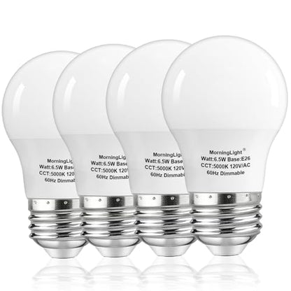 Dimmable A15 Ceiling Fan Light Bulb 60Watt, 5000K Daylight, E26 Base, 4Pack - color: 5000k Daylight
