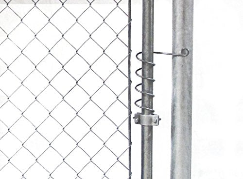 Automatic Chain Link Self Closing gate Closer. Adjustable Closing Tension, Outdoor Gate Spring, Works Great for Pool and Dog Gates or Any Chainlink gate – Made in USA