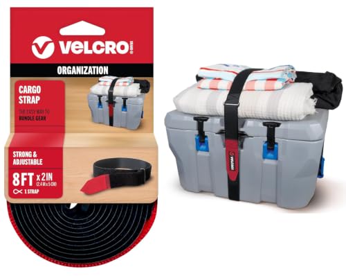 VELCRO Brand Cargo Utility Strap, 100 Lb Load Strength, 8 ft x 2 in - size: 8ft x 2in, style: Cargo Strap