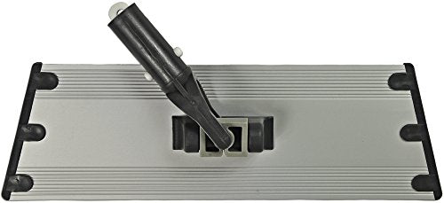 CleanAide Flat Mop Plate Frame for 10" Microfiber Pads, Commercial-Grade Aluminum with 360° Swivel, Hook and Loop Fastening, Lightweight and Durable, Gray, 10" Frame, 10 Inches - size: 10