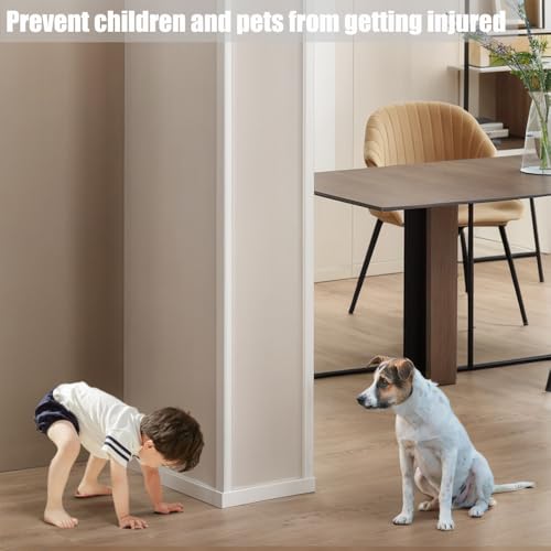Clear Self-Adhesive Wall Corner Guards, 10 Pack, 1in x 39.5in - size: 1in x 39.5in