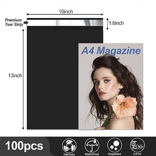 JinRuiKJ Thank You Poly Mailers 10x13 Inch, 100 PCS, Black - color: Black, size: 10*13inch 100pcs