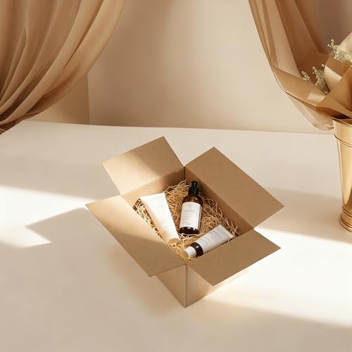 CRUGLA 40 Packs 7x5x4 Shipping Boxes, Brown Mailing Boxes - size: 7x5x4 Inch